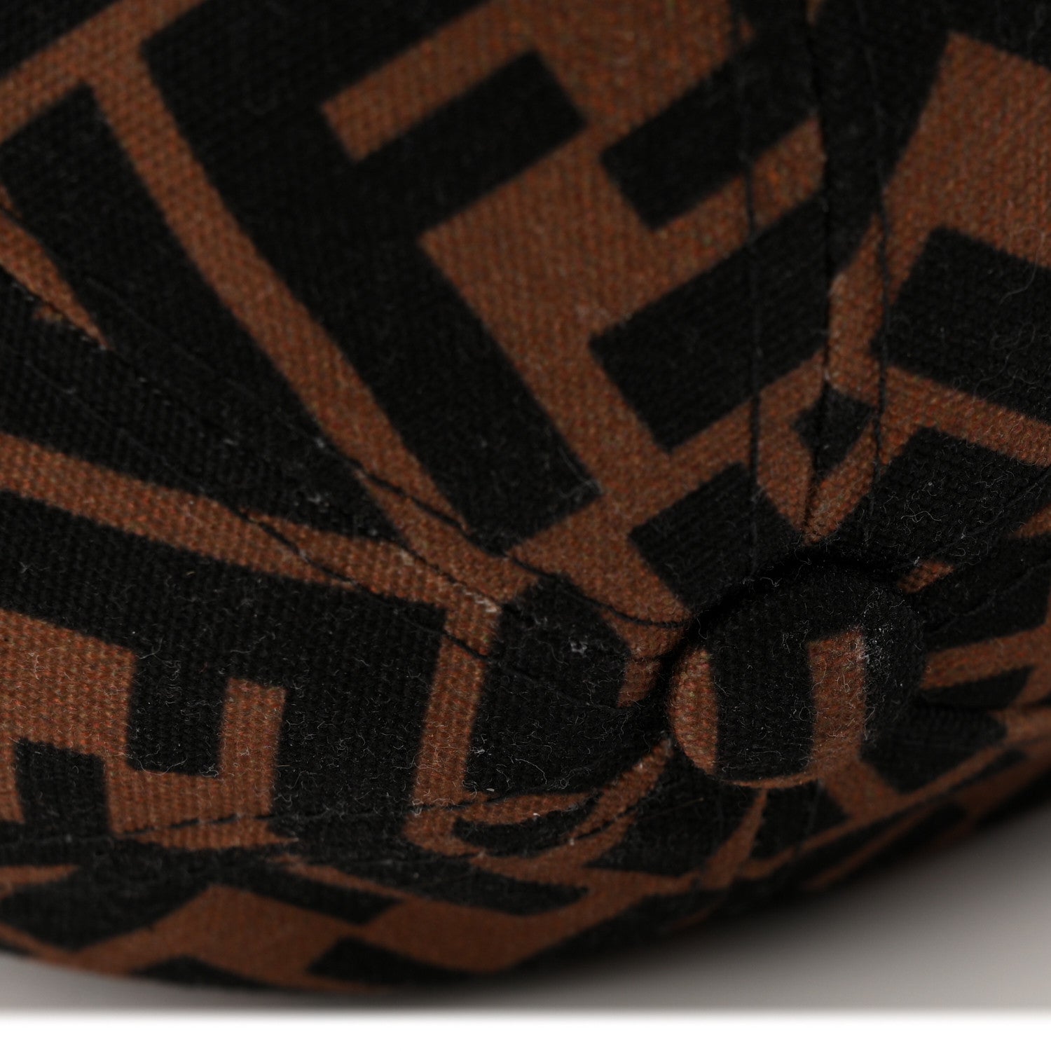Fendi Canvas FF Reloaded Baseball Hat Tobacco Red 1812191