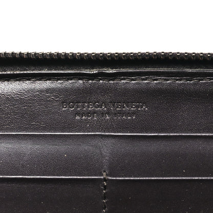 Bottega Veneta Nappa Intrecciato Zip Around Wallet Ebano 6 of 9