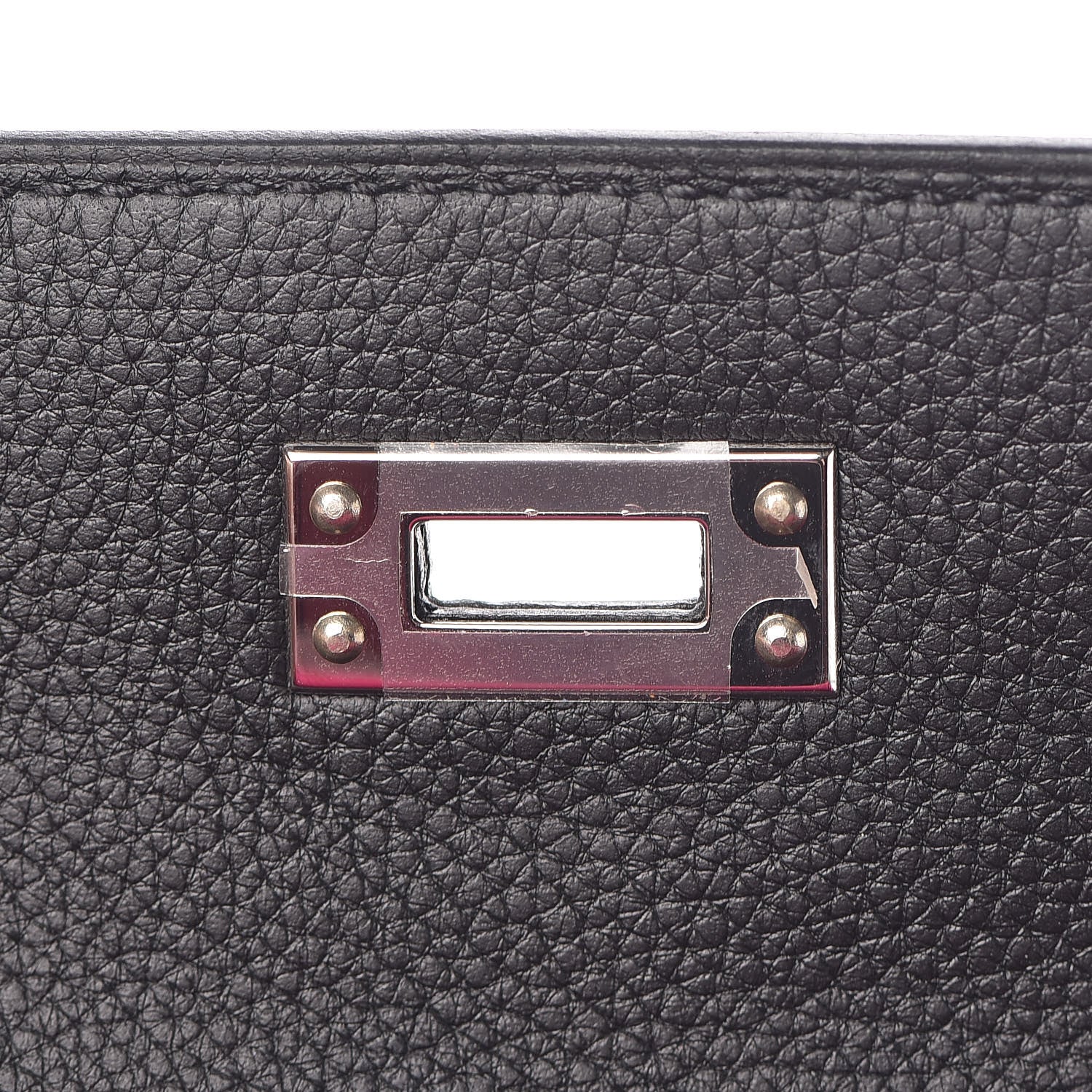 Hermes Togo Horseshoe Kelly Retourne 25 Black Magnolia 18 of 41