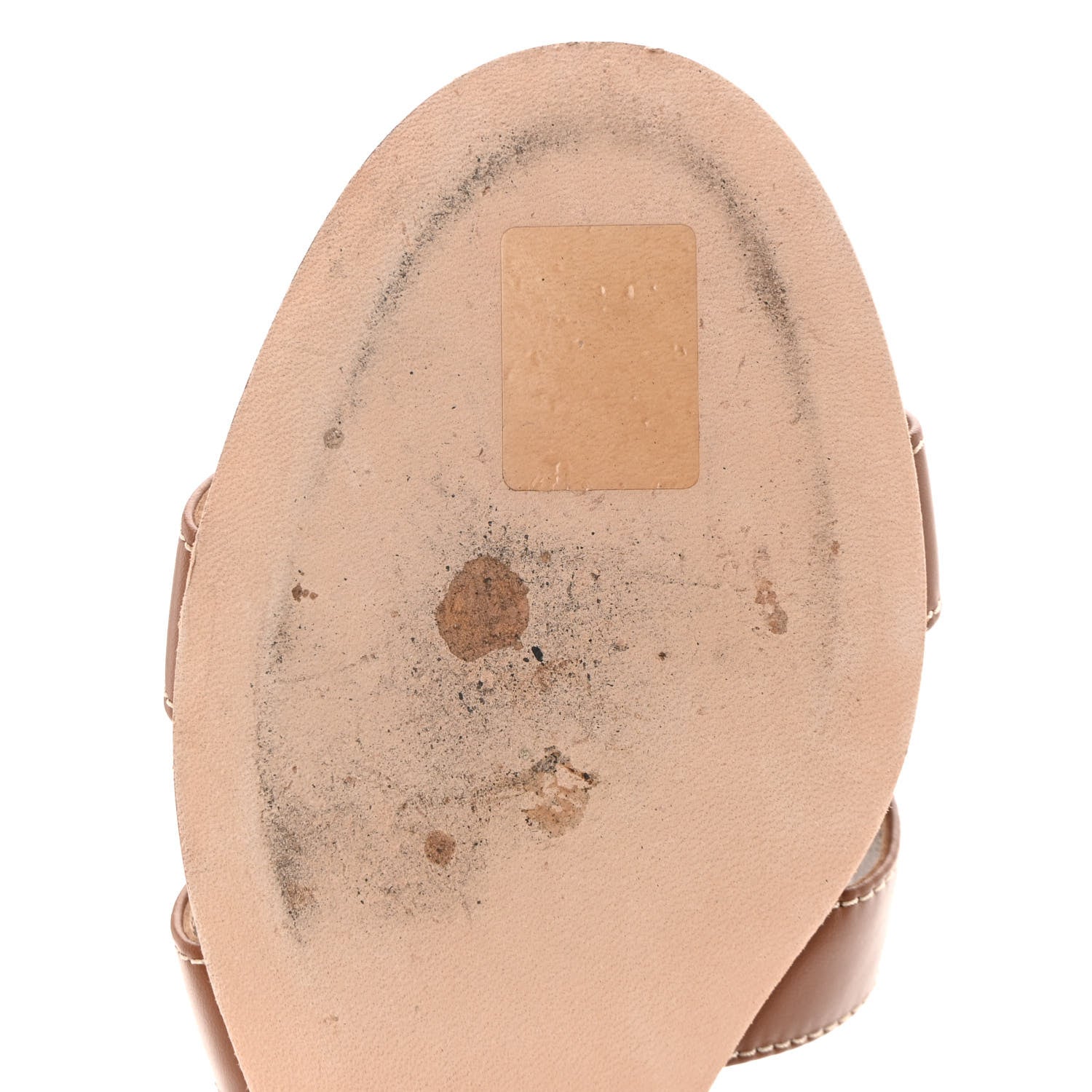 Hermes Calfskin Oasis Sandals 37.5 Gold 11 of 12