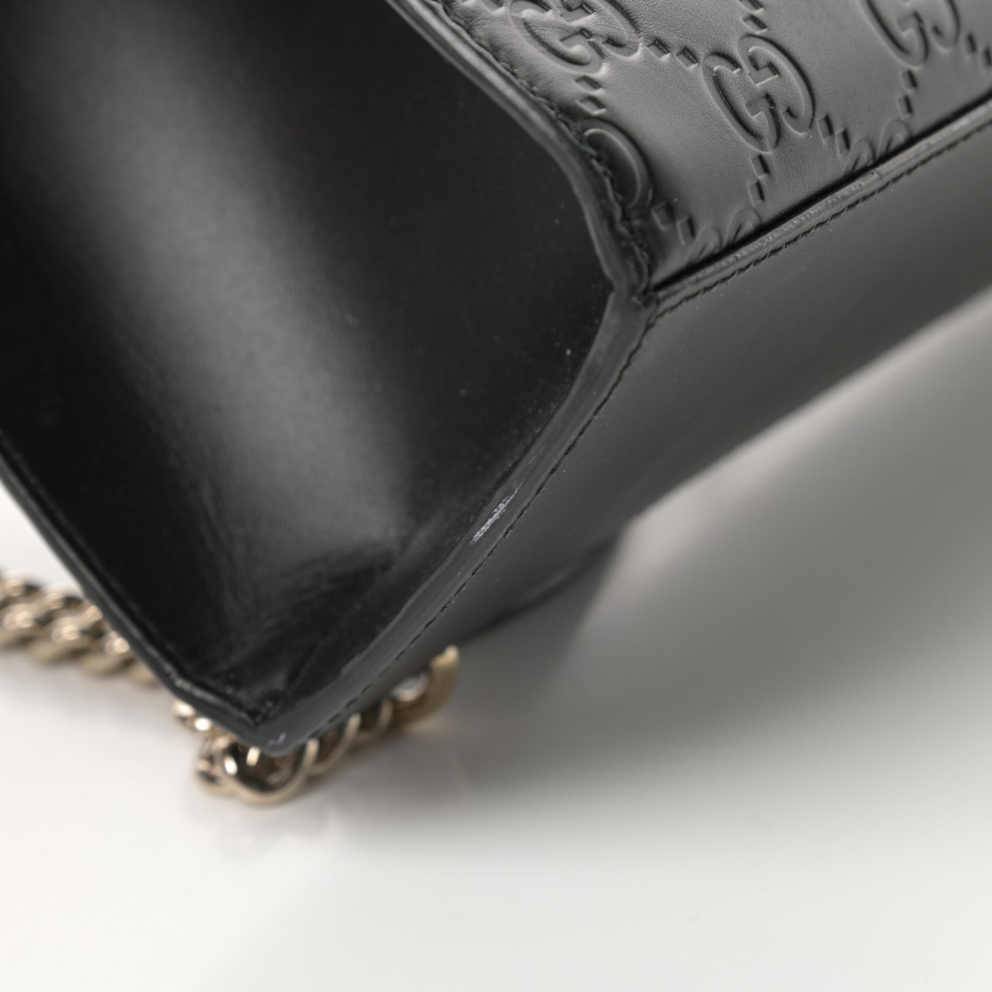 Guccissima Large Emily Chain Shoulder Bag Black