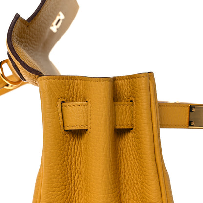 Hermes Taurillon Clemence Kelly Retourne 28 Jaune Ambre 15 of 42
