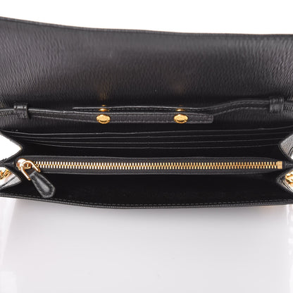 Prada Vitello Move Chain Wallet Black 5 of 7