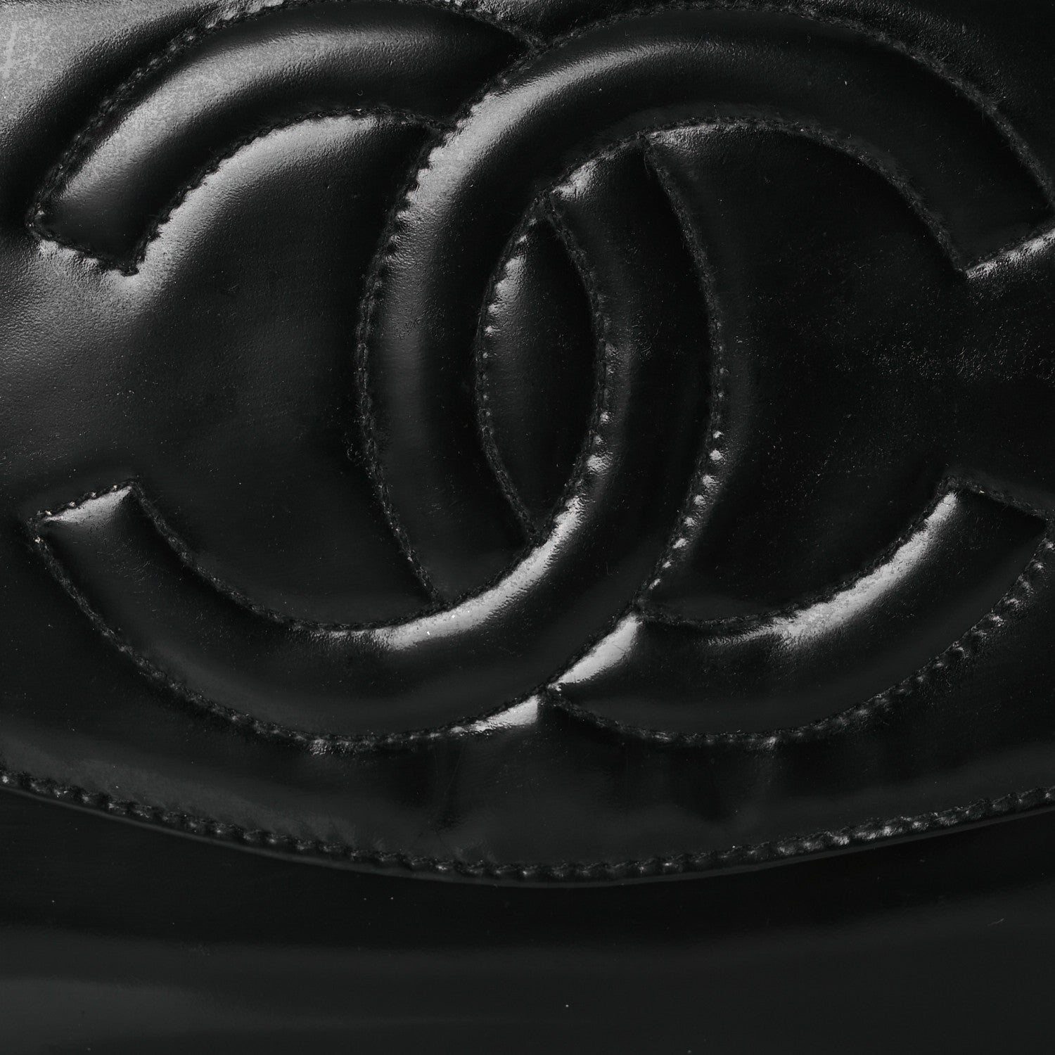Chanel Patent Timeless CC Wallet On Chain WOC Black 9 of 16
