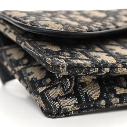 Christian Dior Oblique Saddle Belt Bag Blue 8 of 11