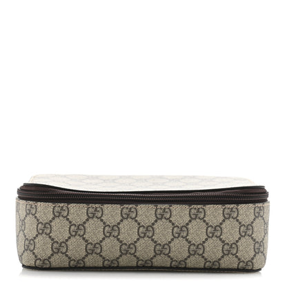 Gucci GG Supreme Monogram Mini Packing Cube Beige Ebony New Acero 1 of 7