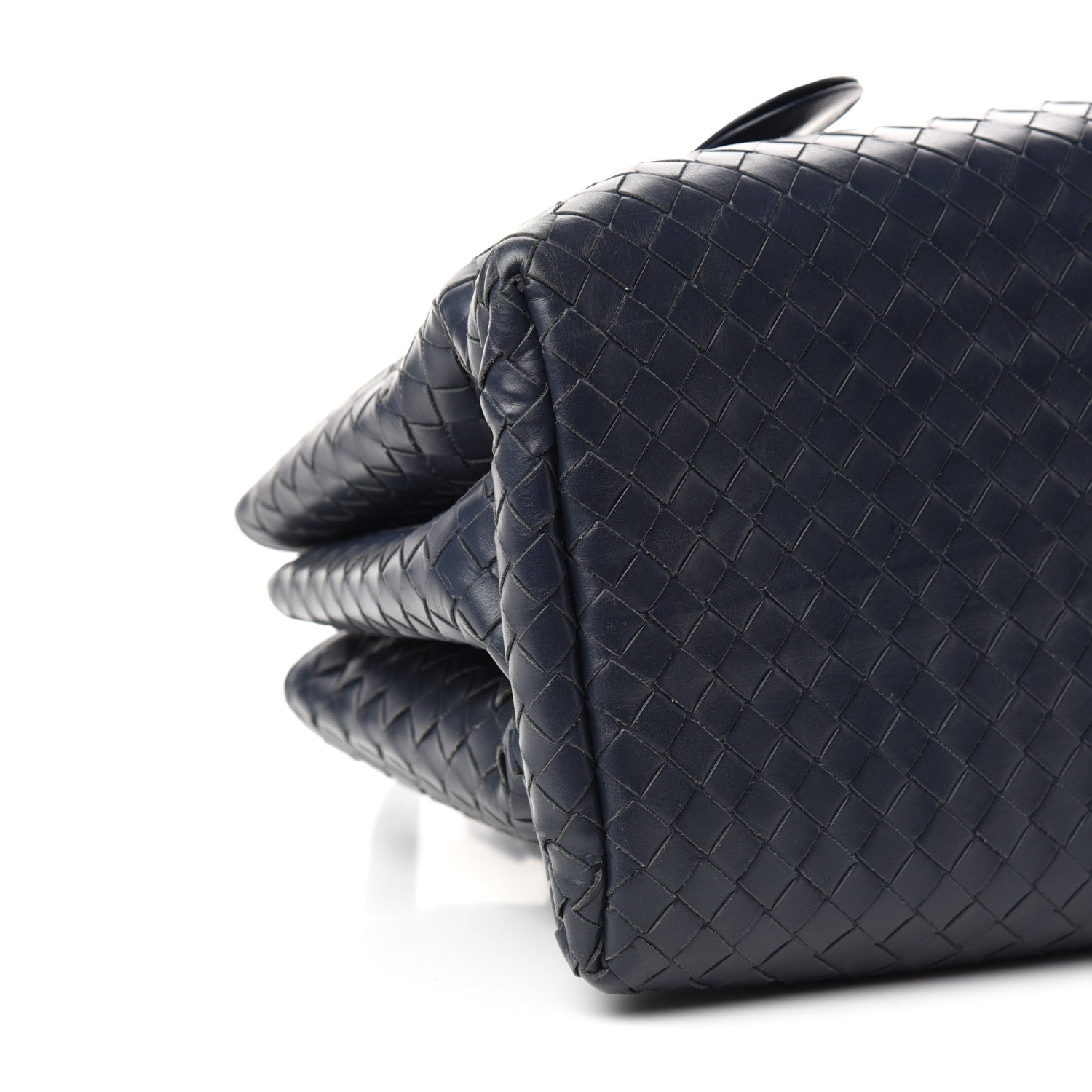 Bottega Veneta Nappa Intrecciato Small Roma Tote Dark Blue 7 of 9