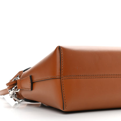 Fendi Vitello King Logo Embossed Mini By The Way Boston Bag Cuoio 8 of 9