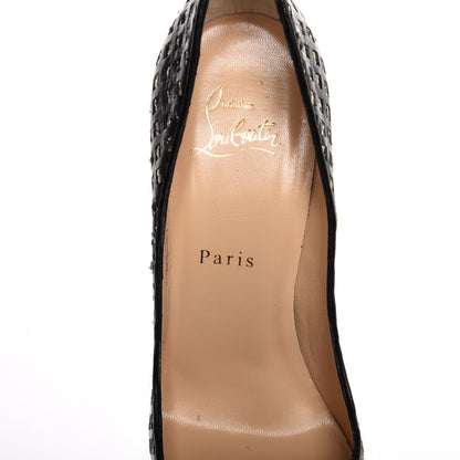 Christian Louboutin Optic Mosaico Nappa So Kate 120 Pumps 38 Black 7 of 7