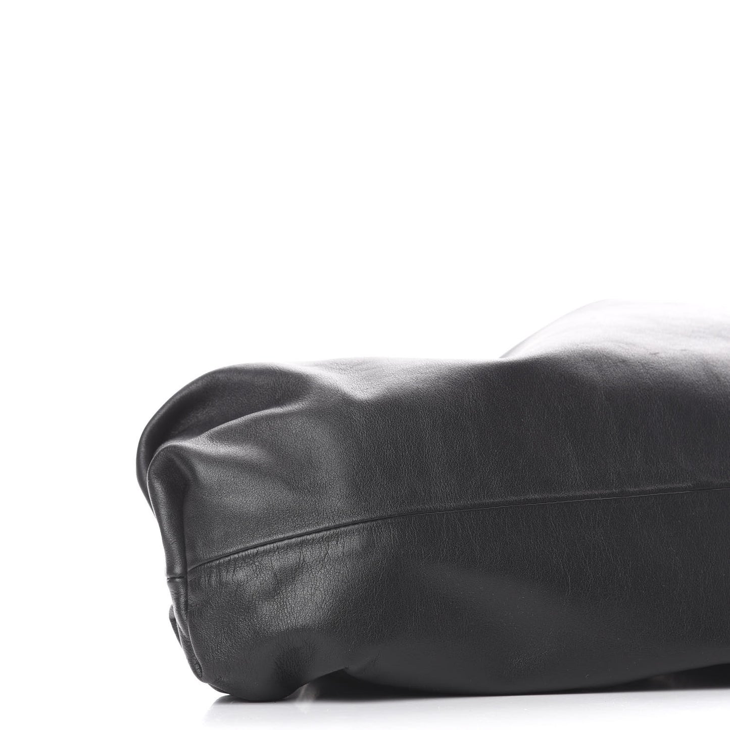 Smooth Butter Calf The Pouch Oversized Clutch Black