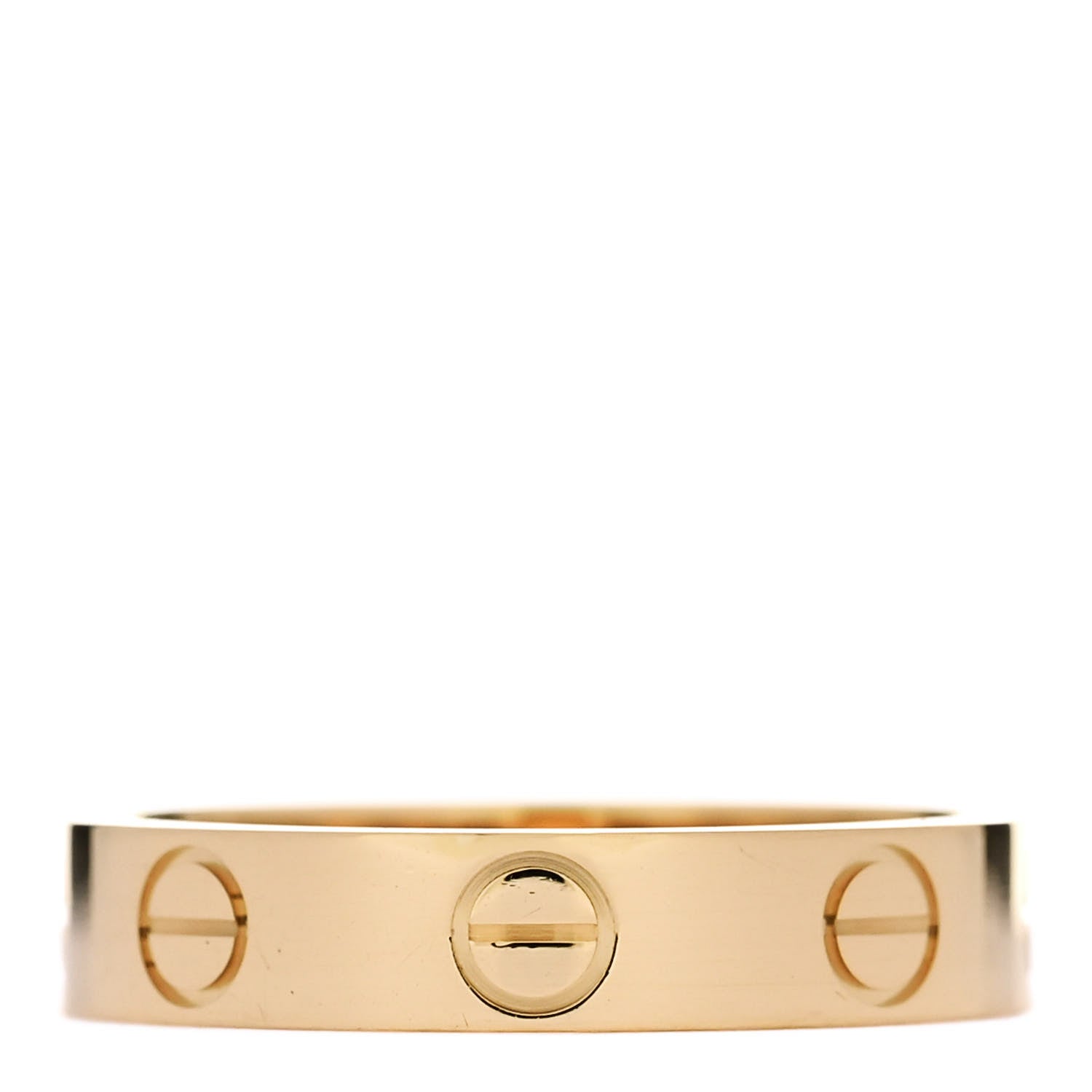 Cartier 18K Yellow Gold 3.5mm LOVE Wedding Band Ring 48 4.5 3 of 4