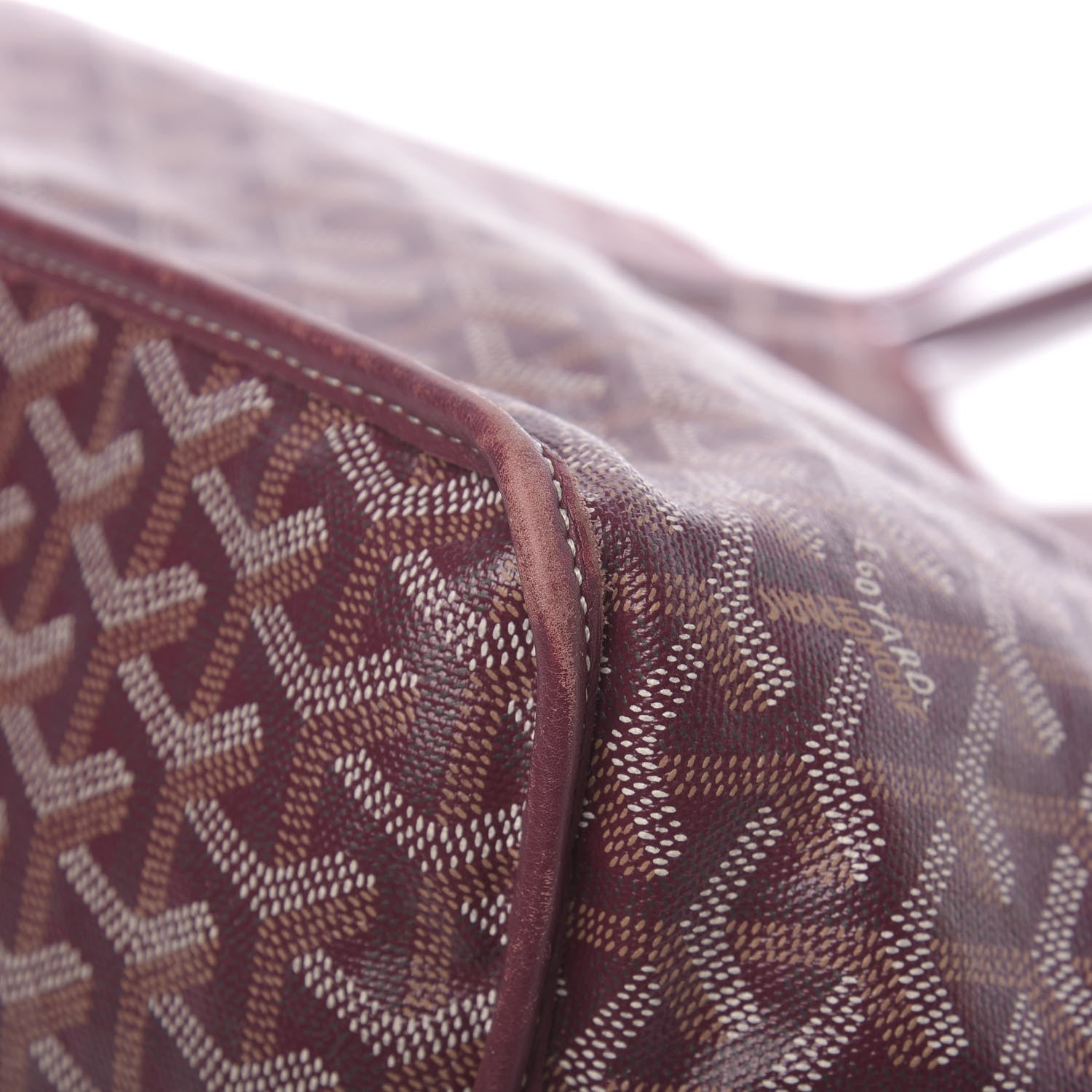 Goyard Goyardine Reversible Anjou PM Burgundy 13 of 22