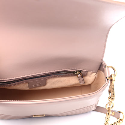 Gucci Calfskin Matelasse Small GG Marmont Top Handle Shoulder Bag Porcelain Rose 4 of 4