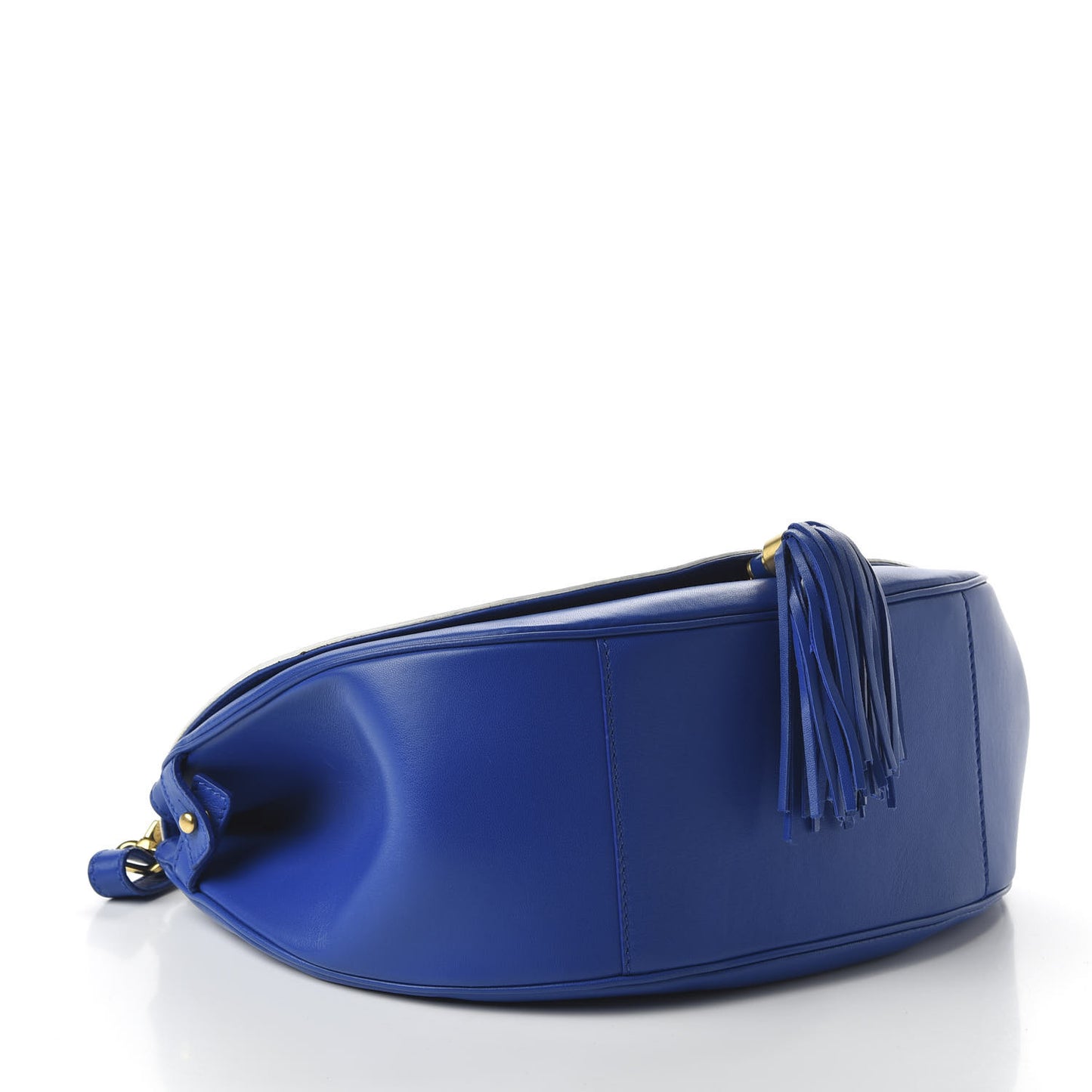 Calfskin Vanitas Crossbody Bag Blue White