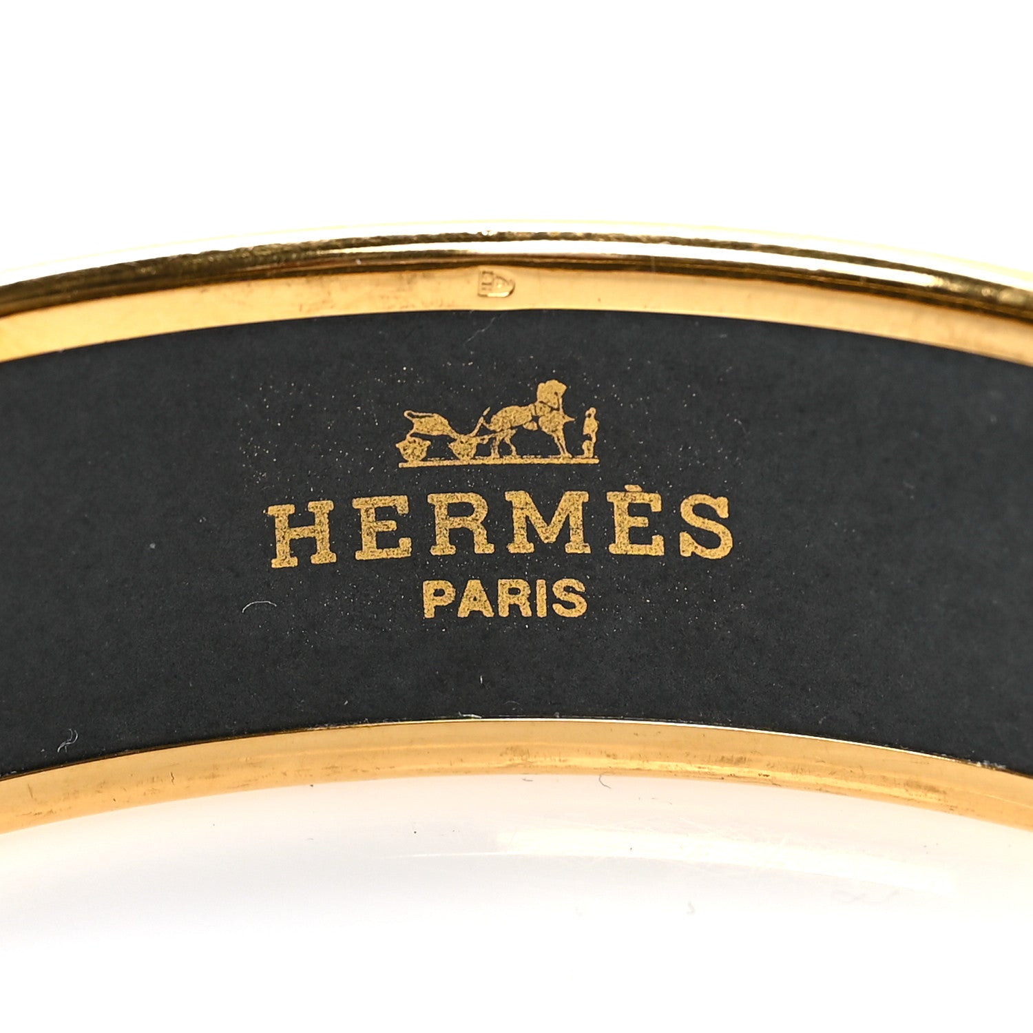 Hermes Enamel Printed Horse Carriage Wide Bracelet 4 of 5