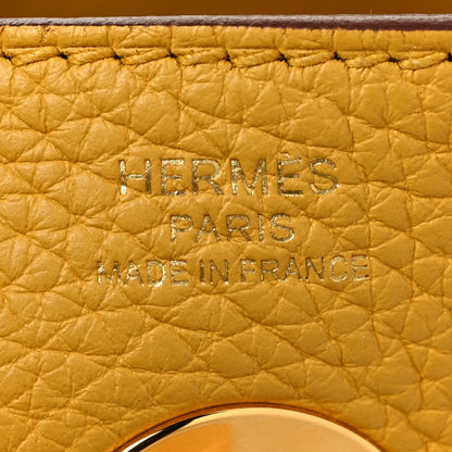 Hermes Taurillon Clemence Lindy 26 Jaune Ambre 5 of 12