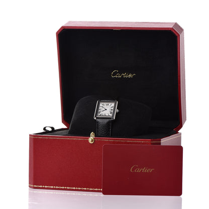 Cartier Stainless Steel Calfskin 24mm Tank Solo Quartz Watch 9 of 9