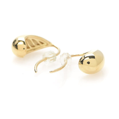 David Yurman 18K Yellow Gold 15mm Pure Form Earrings 2 of 4