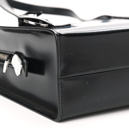 Prada Spazzolato Medium Re-Edition 1995 Double Handle Handbag Black 9 of 10
