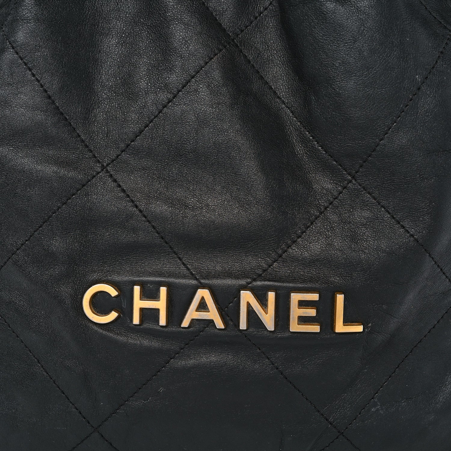 Chanel Shiny Calfskin Quilted Small Chanel 22 Black 9 of 23