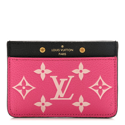 Louis Vuitton Empreinte Spring In The City Card Holder Black White Pink 1 of 6