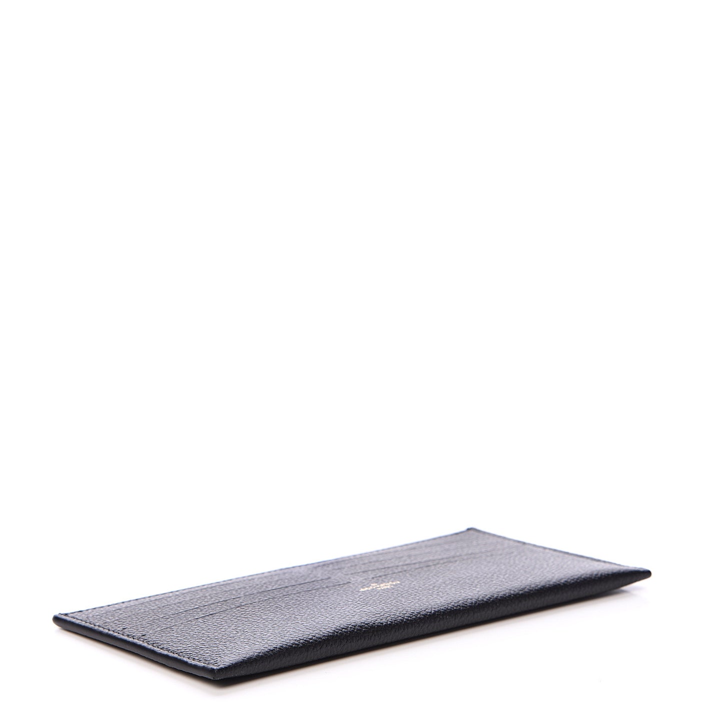 Calfskin Felicie Chain Wallet Card Holder Insert Black