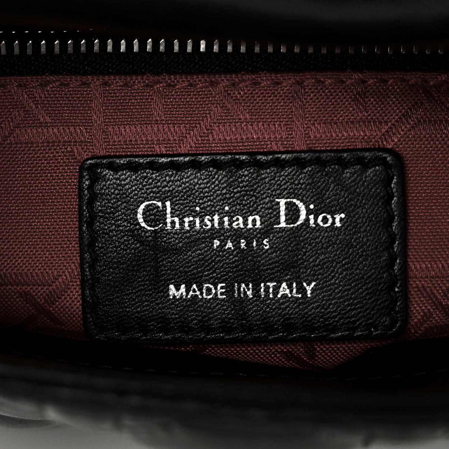 Lambskin Cannage Mini Lady Dior Black
