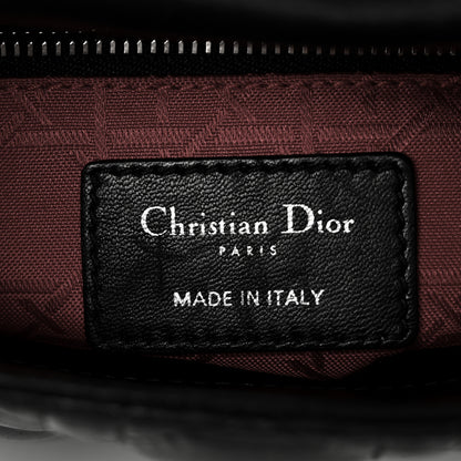 Christian Dior Lambskin Cannage Mini Lady Dior Black 6 of 9