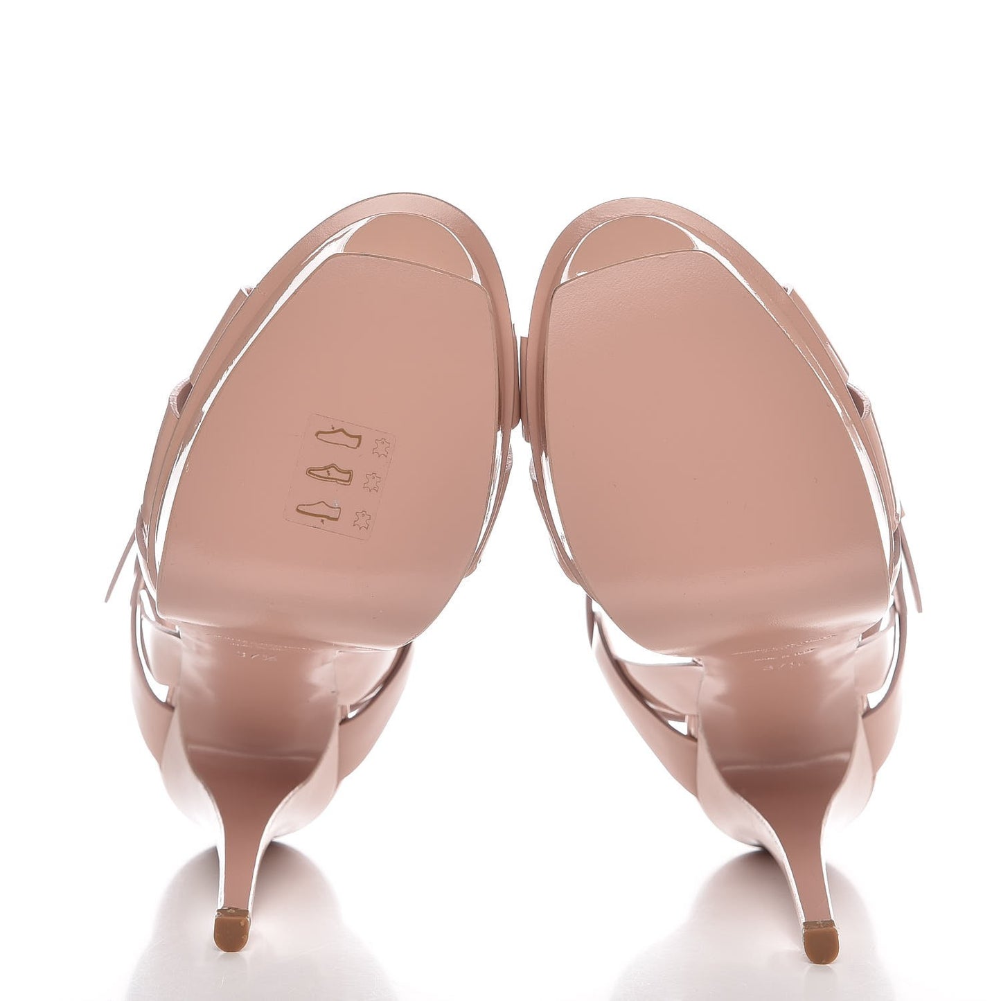 Patent Tribute 105 Platform Sandals 37.5 Pale Pink