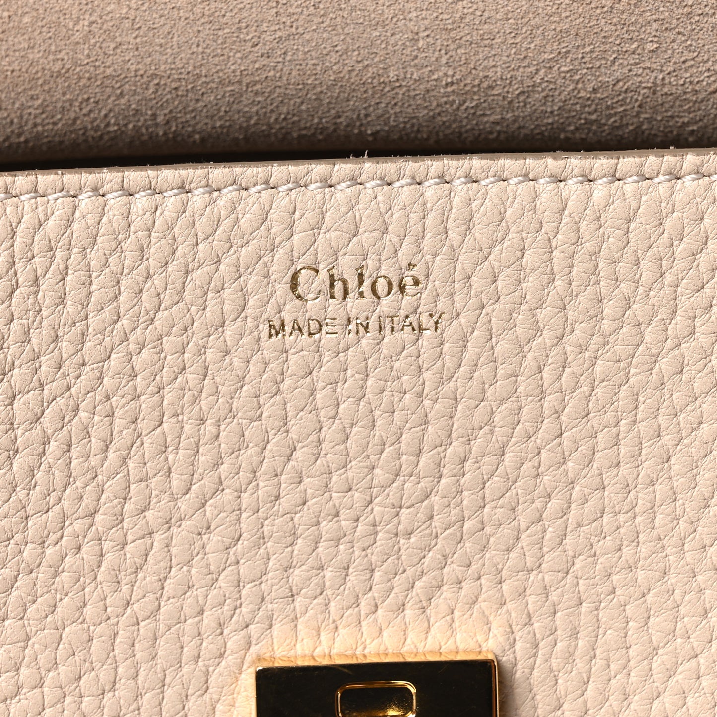 Grained Lambskin Drew Shoulder Bag Abstract White