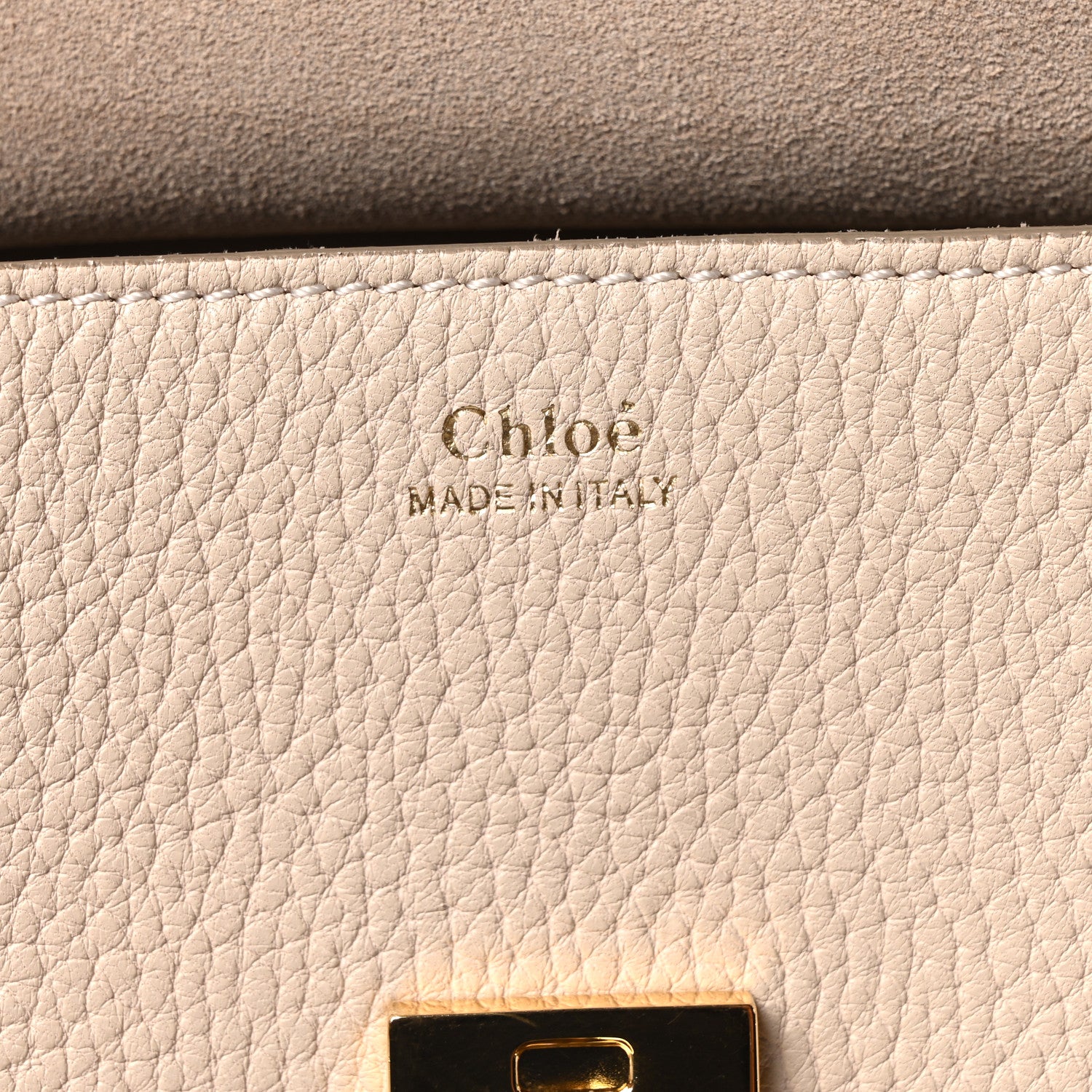 Chloe Grained Lambskin Drew Shoulder Bag Abstract White 6 of 10