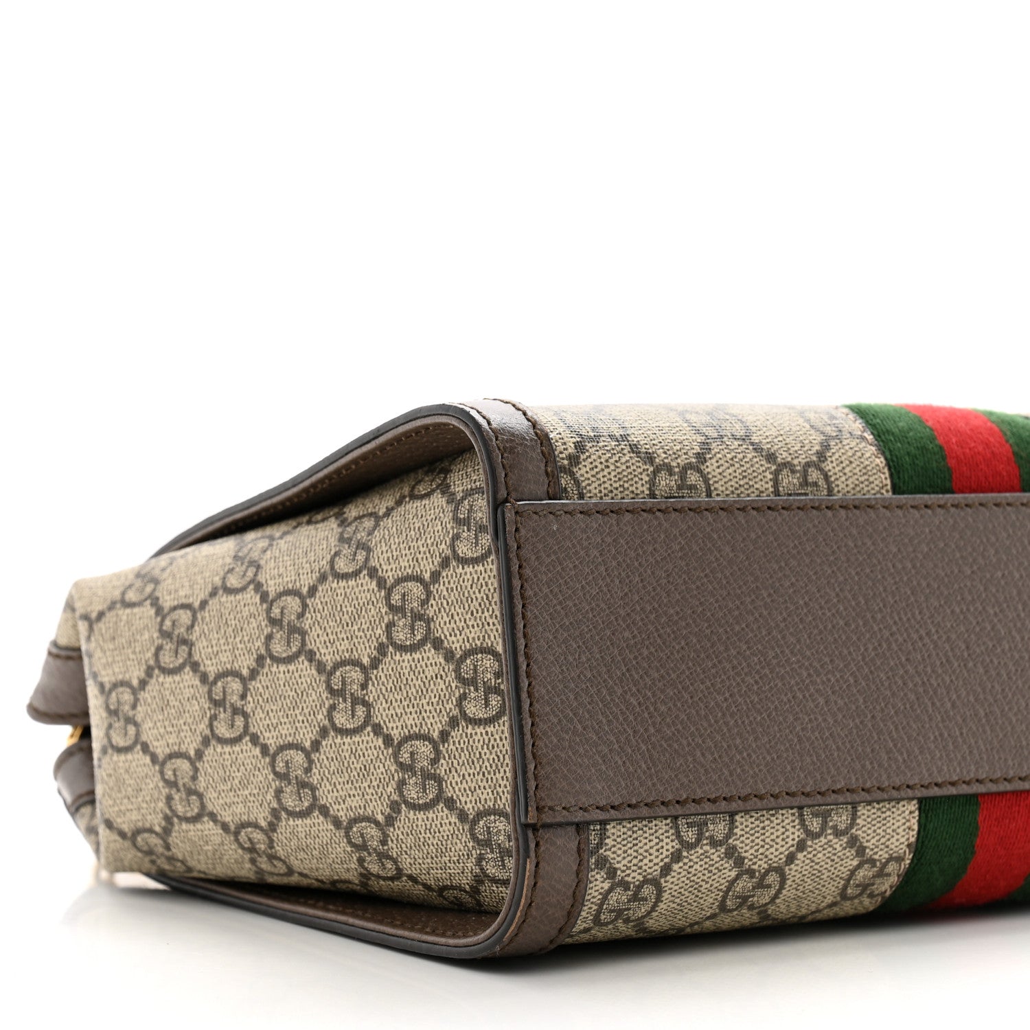Gucci GG Supreme Monogram Small Ophidia Tote Bag Brown 9 of 10