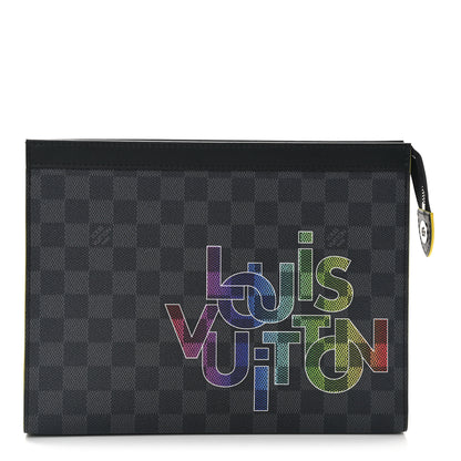 Louis Vuitton Damier Graphite Pochette Voyage MM Yellow 1 of 6