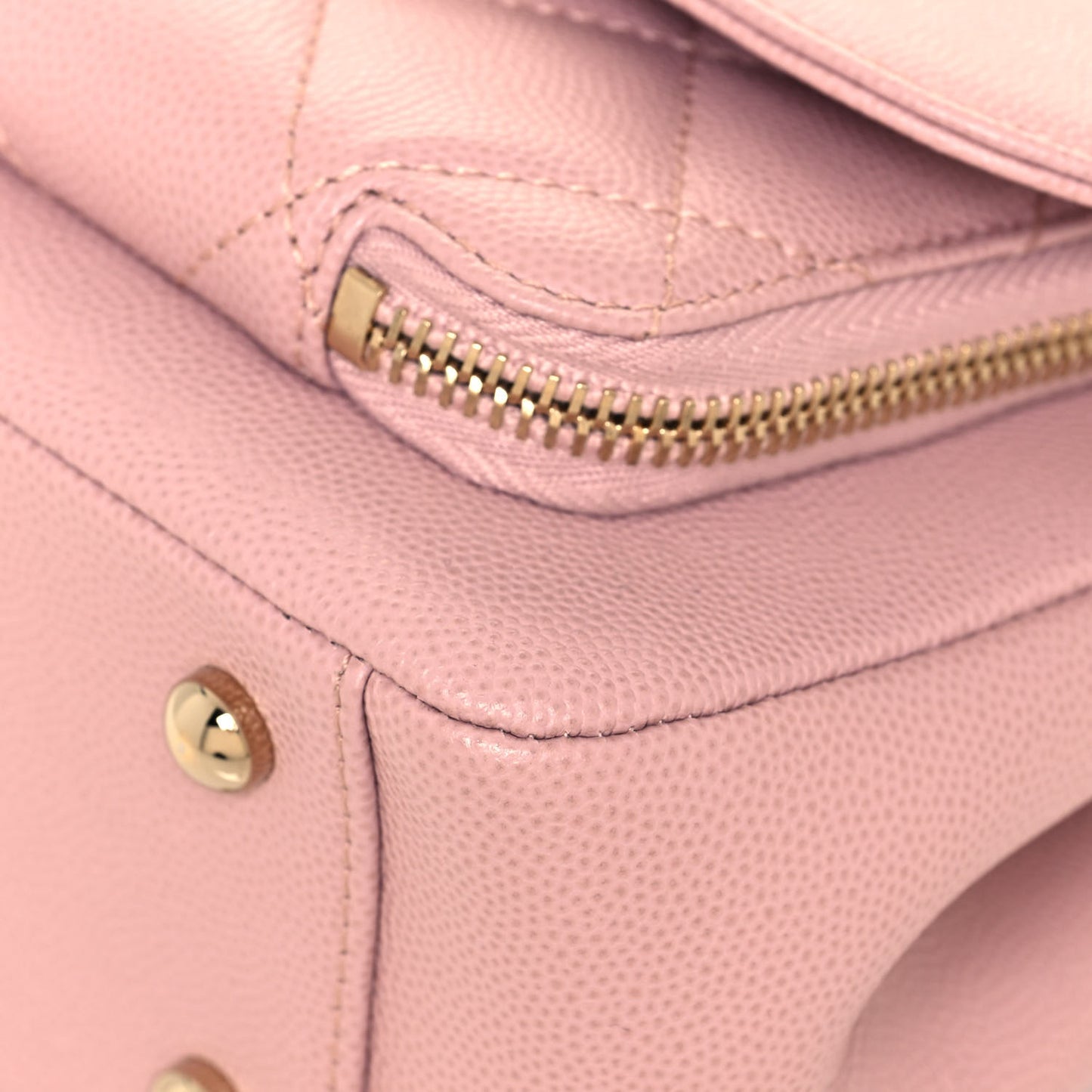 Caviar Quilted Small Business Affinity Flap Light Pink