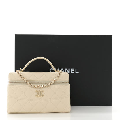 Chanel Caviar Quilted Trendy Handle Slim Vanity Ecru 11 of 11