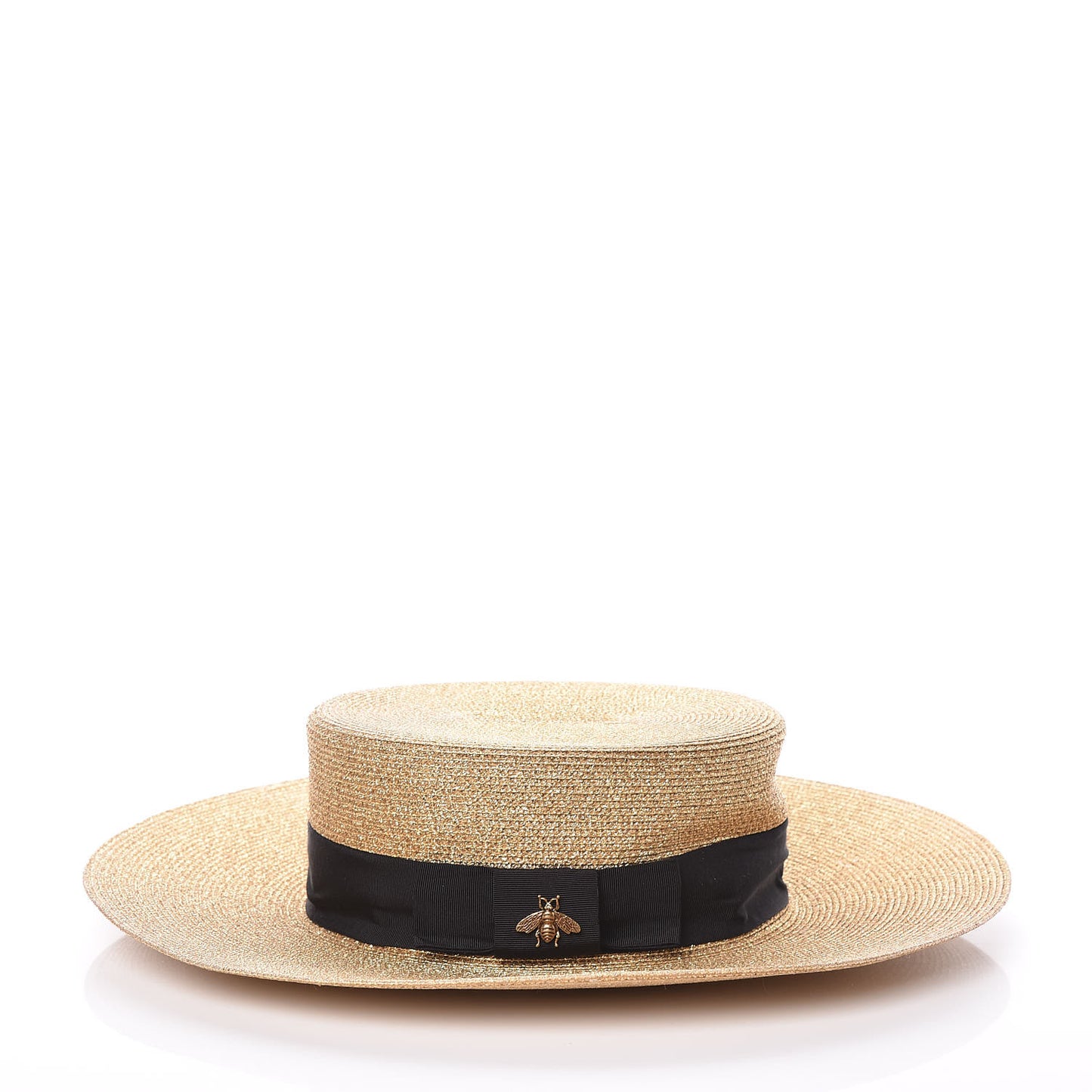 Lame Papier Hat L Black Gold
