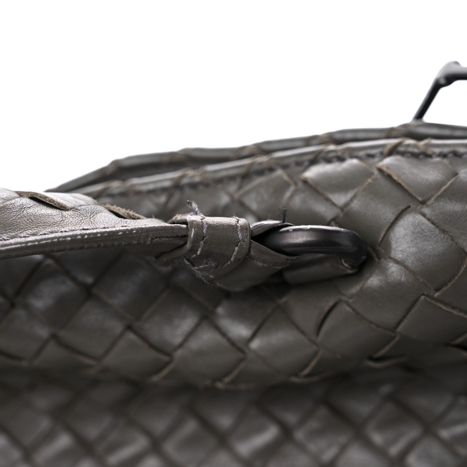 Bottega Veneta Calfskin Intrecciato Large Leggero Tote Kaki Fondente 38 of 43