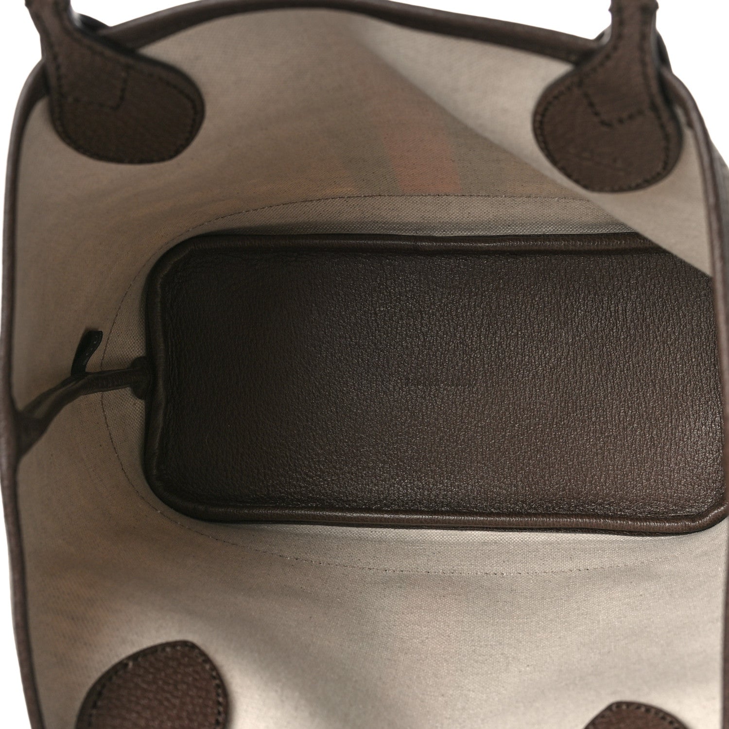 Gucci GG Supreme Monogram Textured Dollar Calfskin Web Small Ophidia Tote Beige Ebony New Acero 5 of 10