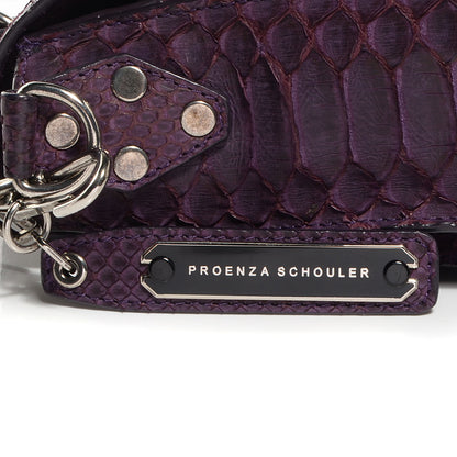 Proenza Schouler Python Medium PS1 Satchel Purple 7 of 15