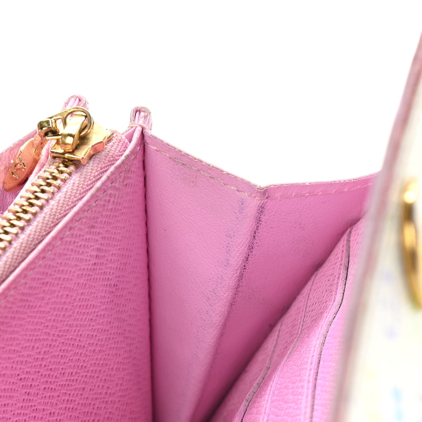 Monogram Multicolor Sarah Wallet White Litchi