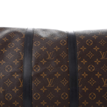 Louis Vuitton Monogram Macassar Keepall Bandouliere 55 11 of 13