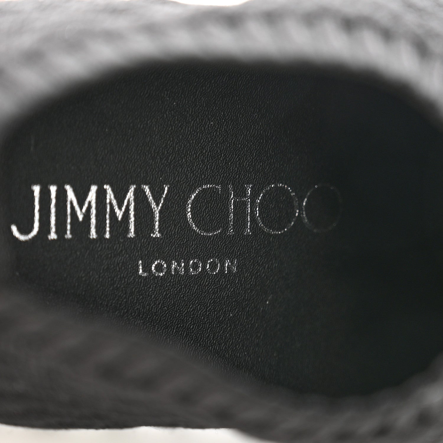 Jimmy Choo Lurex Snake Knit Norway Sneakers 37 Black 6 of 8