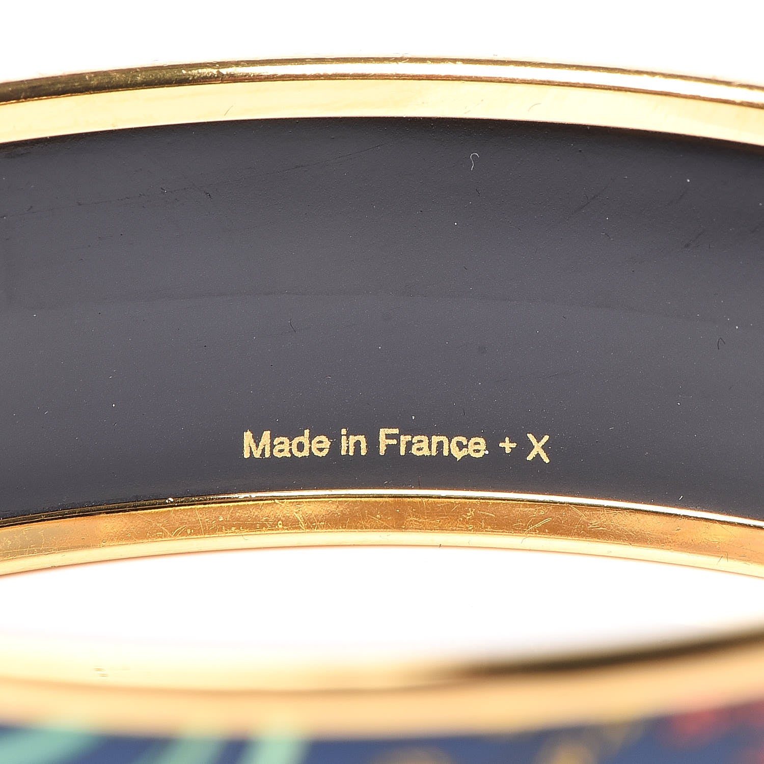 Hermes Enamel Printed Wide Le Marche de Savana Bracelet 62 Exotique 5 of 5
