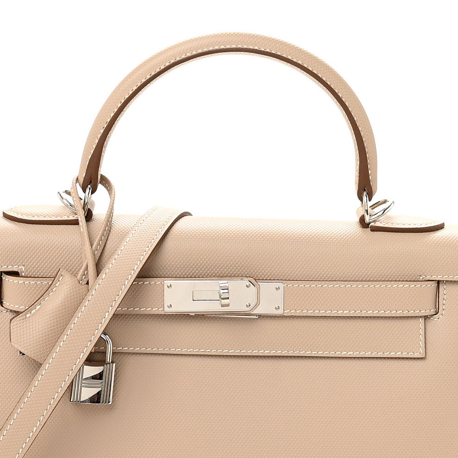 Hermes Grain d'H Kelly Sellier 28 Argile 7 of 9