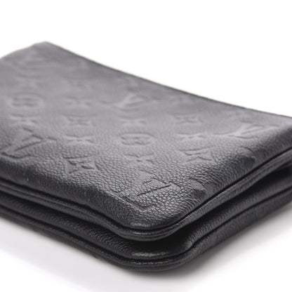Louis Vuitton Empreinte Double Zip Pochette Black 7 of 12