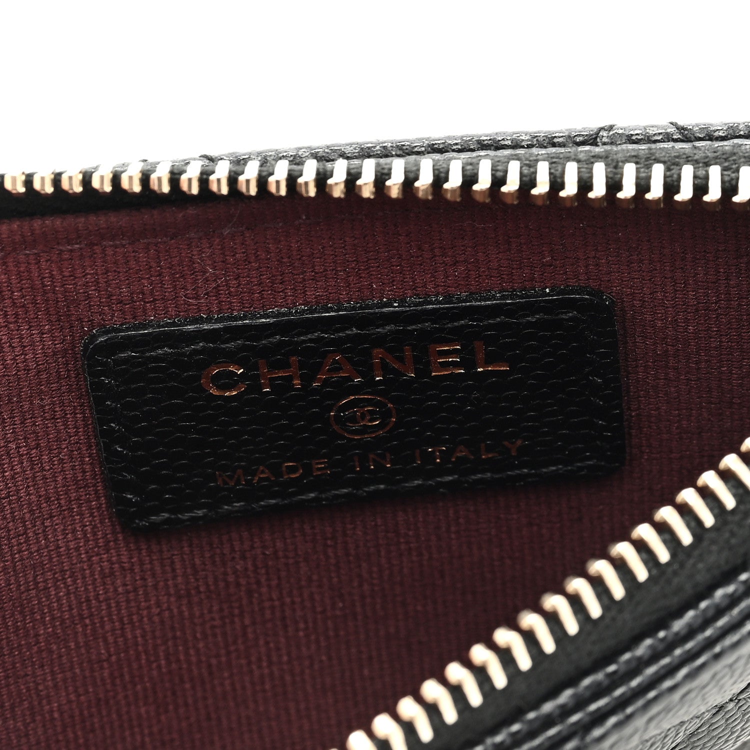 Chanel Caviar Quilted Flap Zip Card Holder Black 6 of 7