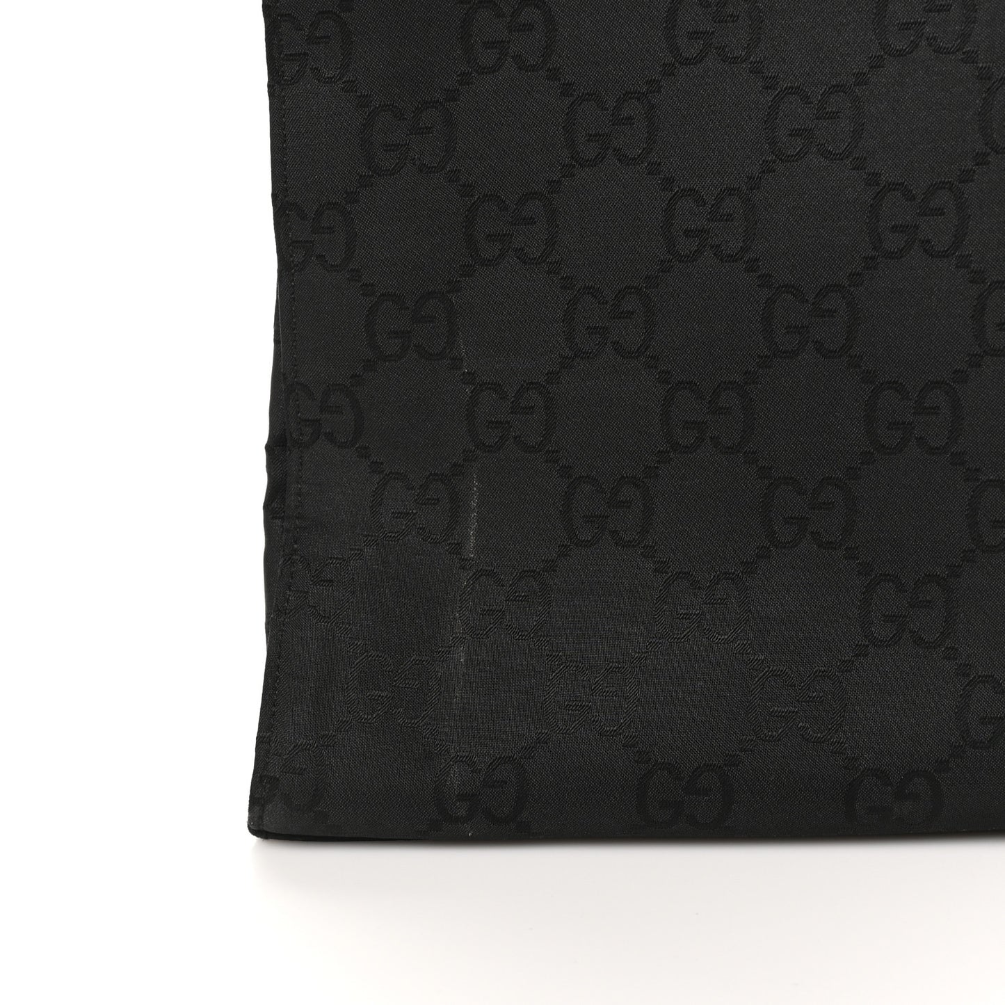 Nylon Monogram Bamboo Handle Bag Black