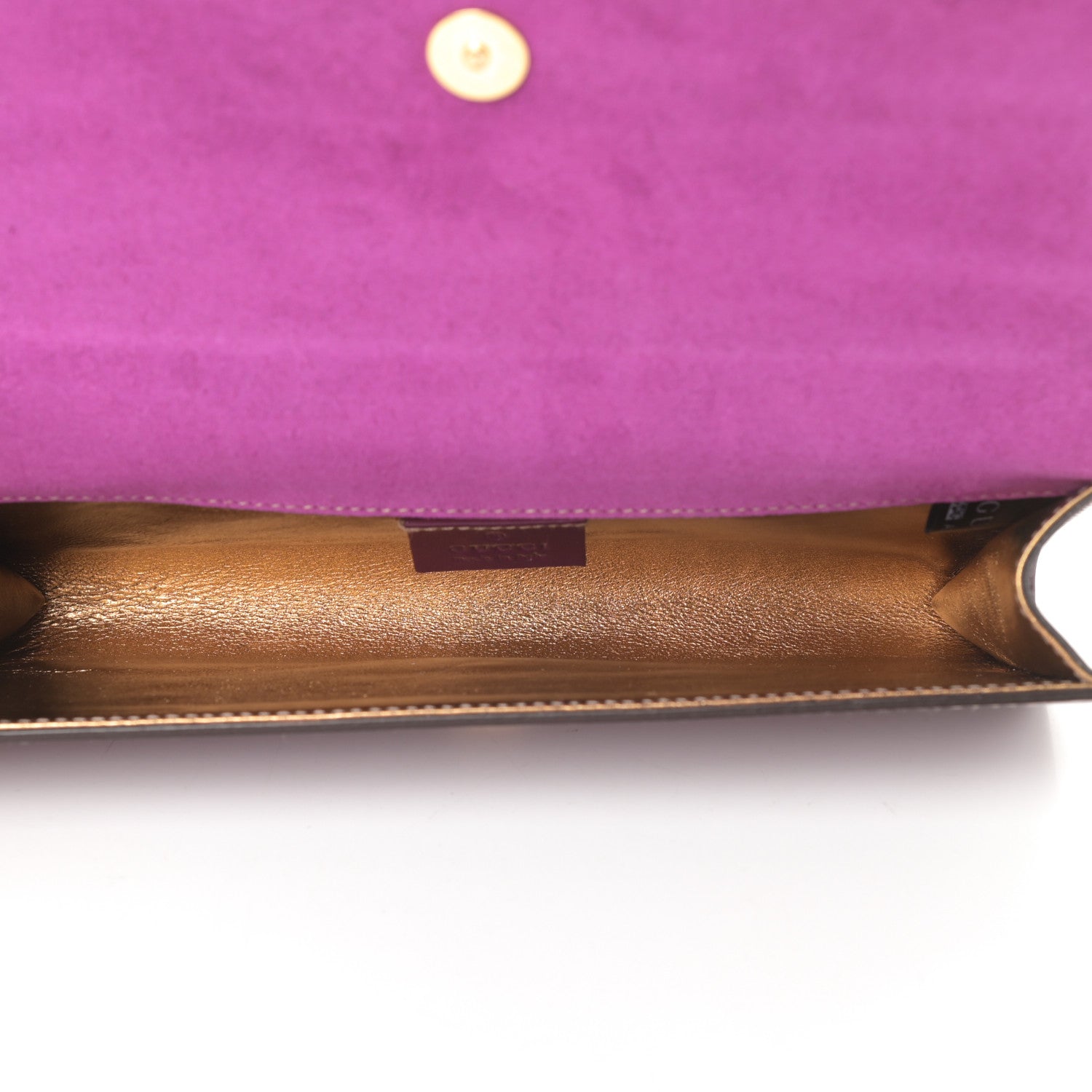 Gucci Patent Romy Clutch Purple 5 of 7