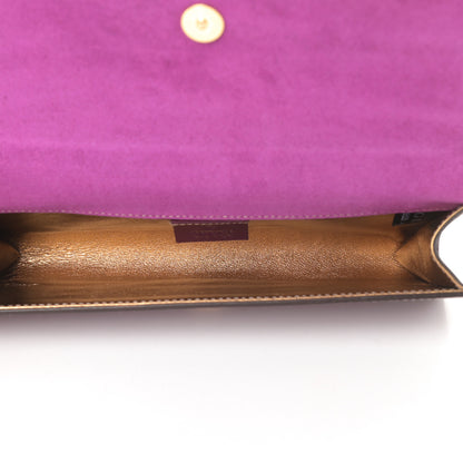 Gucci Patent Romy Clutch Purple 5 of 7