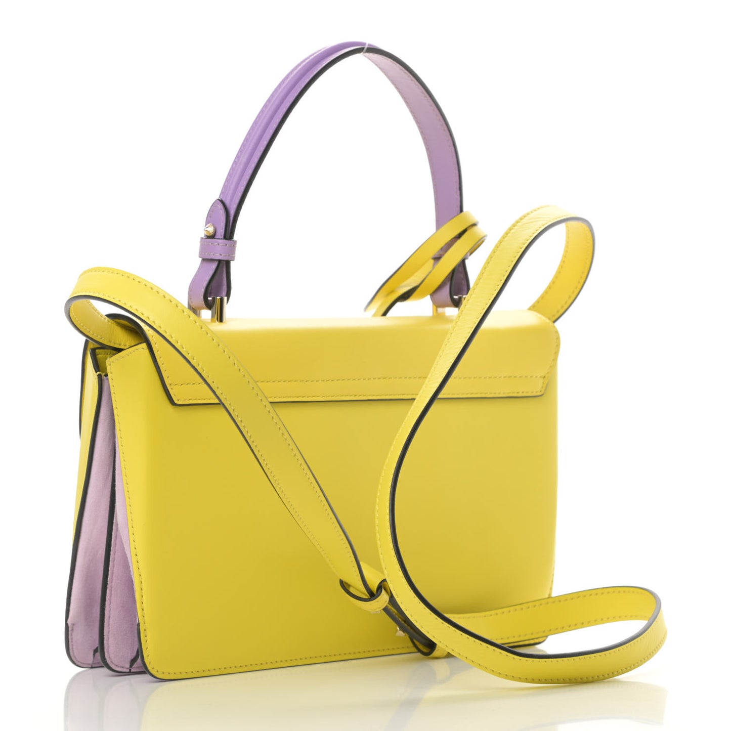 Calfskin Small DV One Yellow